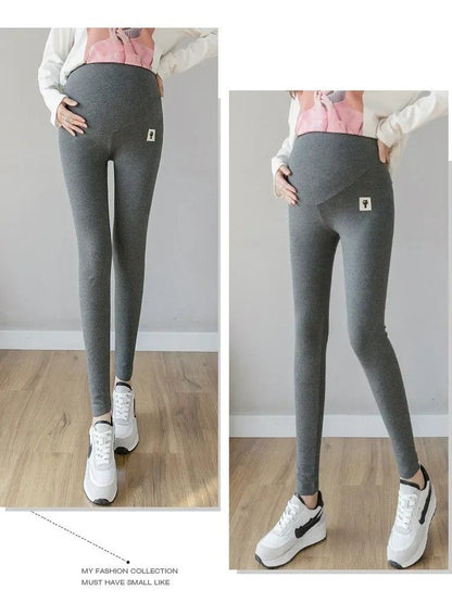 MamaEase Adjustable Bottoming Maternity Leggings, High-Waist Support for Expecting Moms