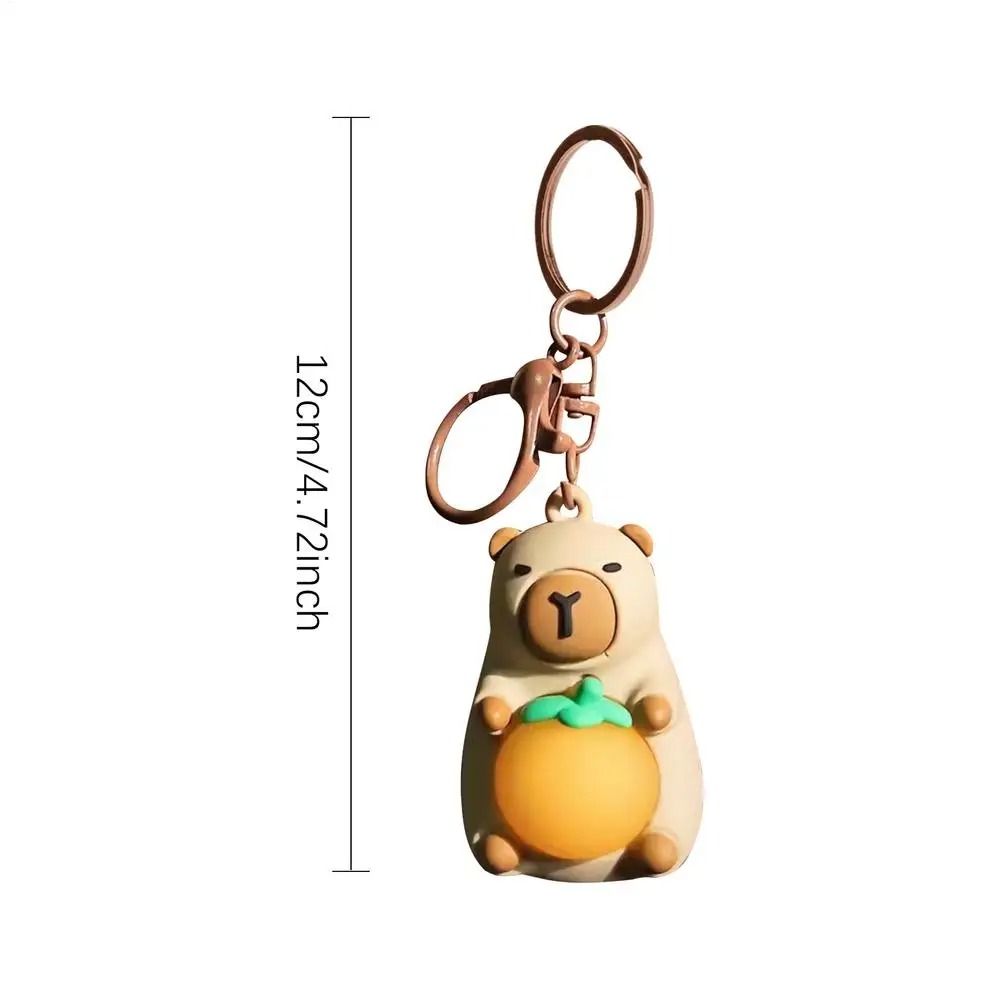 Cute Luminous Capybara Keychain With Light