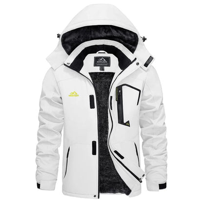 Mens Winter Ski Jacket Waterproof Warm Fleece Snow Coat Windproof Outdoor Parka