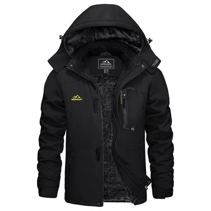 Mens Winter Ski Jacket Waterproof Warm Fleece Snow Coat Windproof Outdoor Parka