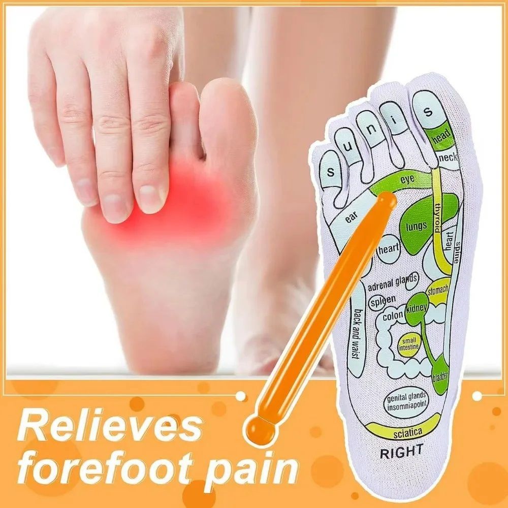 Cotton Acupressure Reflexology Socks – Premium Massage Socks & Ideal Wellness Gift