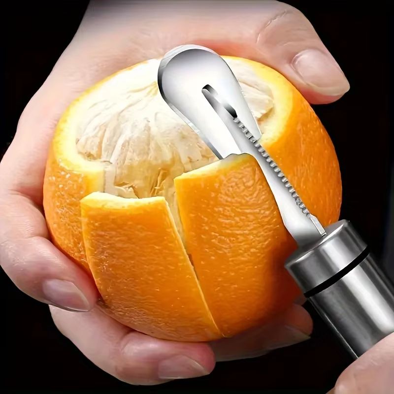 CitrusPro Stainless Steel Orange & Lemon Peeler with Handle