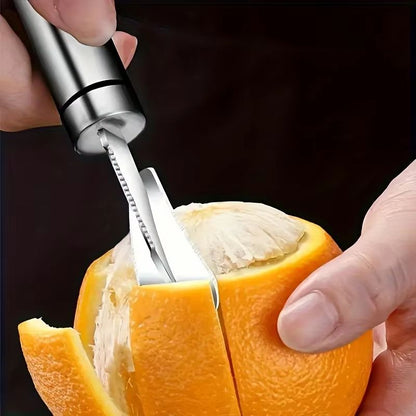 CitrusPro Stainless Steel Orange & Lemon Peeler with Handle