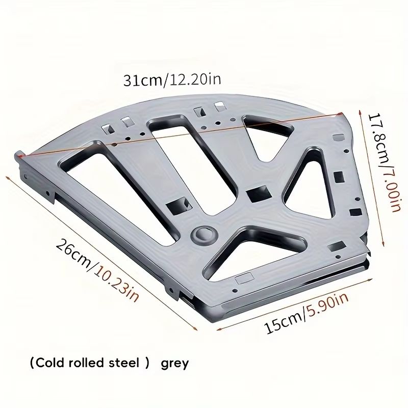Flip-Frame Stainless Steel Hidden Flip Rack Hardware Kit for Shoe Cabinet