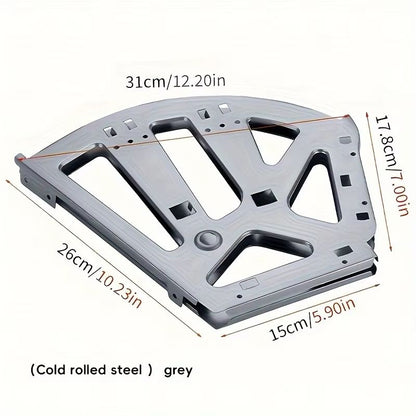 Flip-Frame Stainless Steel Hidden Flip Rack Hardware Kit for Shoe Cabinet