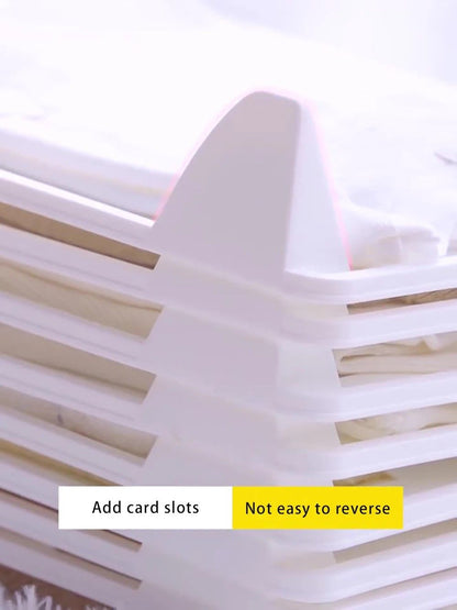 ClothesMaster Layered Folding & Stacking Board – Smart Closet Organizer for Shirts & Pants