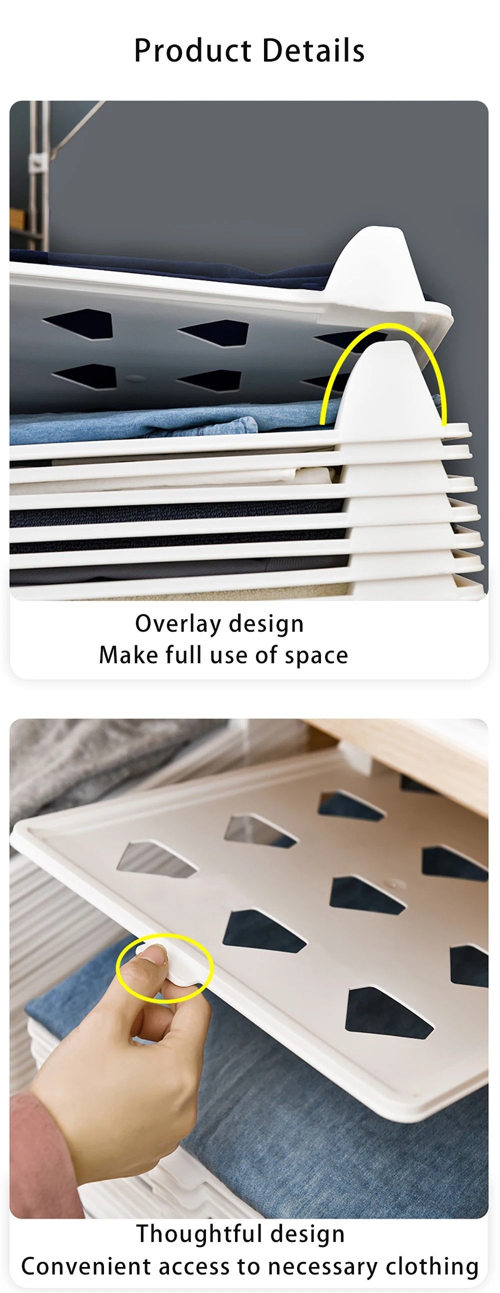 ClothesMaster Layered Folding & Stacking Board – Smart Closet Organizer for Shirts & Pants