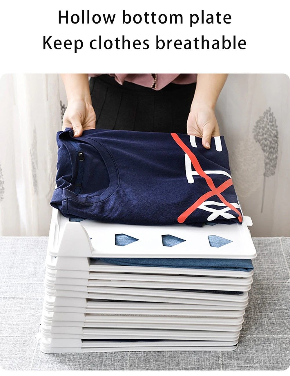 ClothesMaster Layered Folding & Stacking Board – Smart Closet Organizer for Shirts & Pants