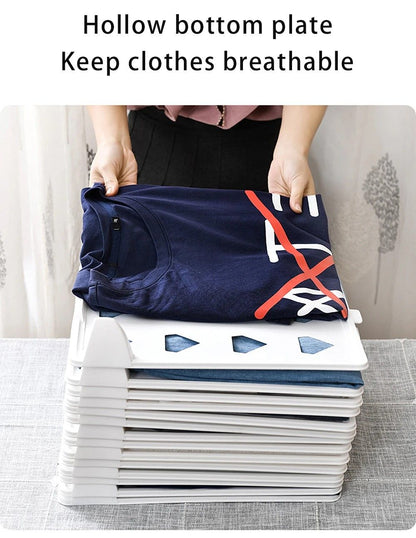 ClothesMaster Layered Folding & Stacking Board – Smart Closet Organizer for Shirts & Pants
