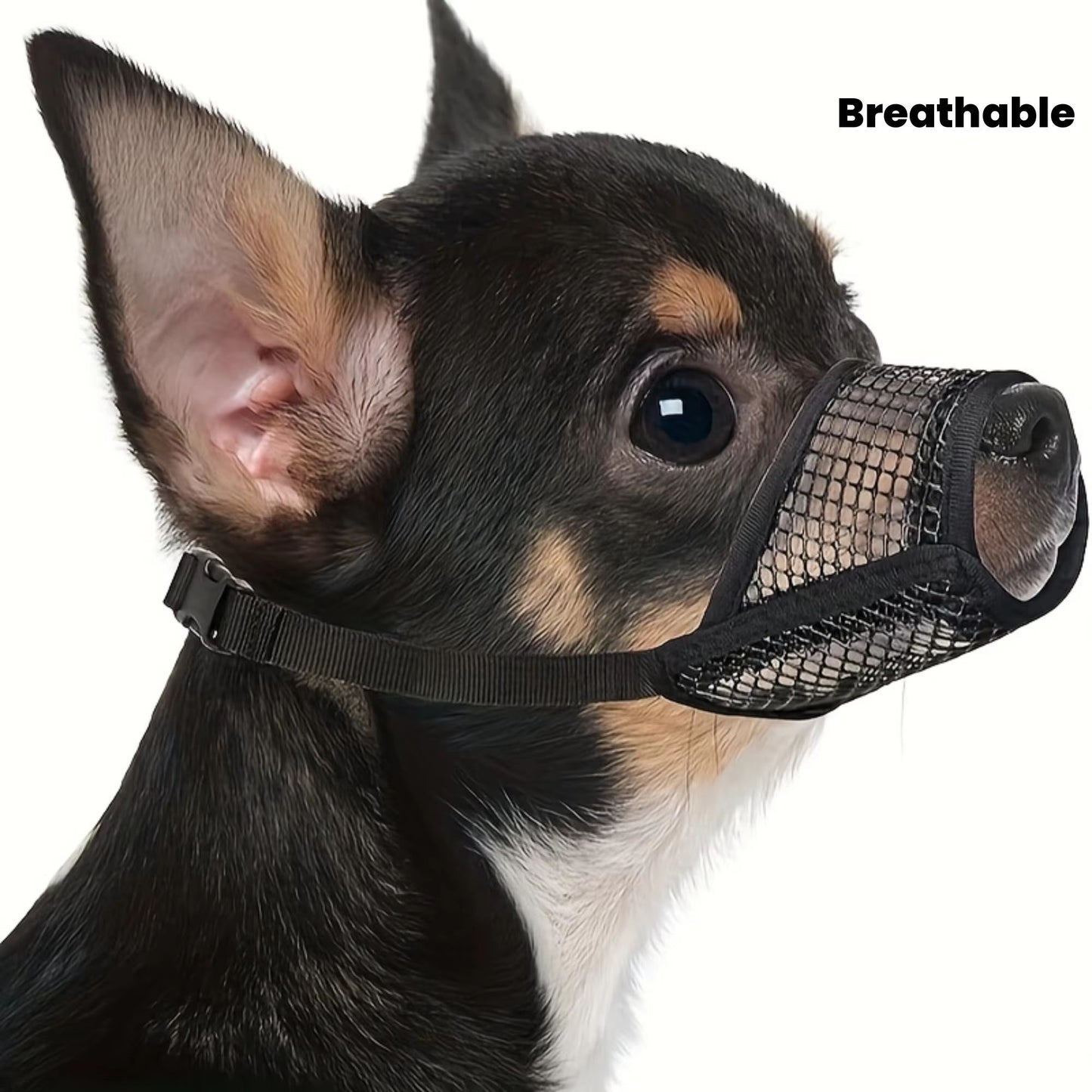 BrachyGuard Soft Mesh Muzzle for Short-Snout & Small/Medium Dogs