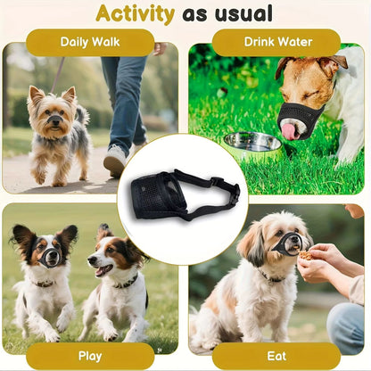 BrachyGuard Soft Mesh Muzzle for Short-Snout & Small/Medium Dogs