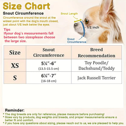 BrachyGuard Soft Mesh Muzzle for Short-Snout & Small/Medium Dogs