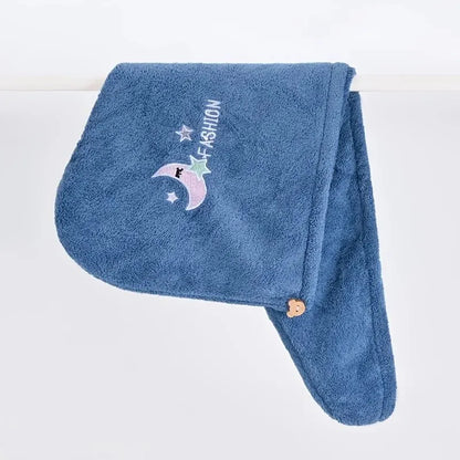 Cute Hair Towel for Girls Soft Quickly Dry Wrap, Very Beautiful Bath Towel Bonnets for Bathroom