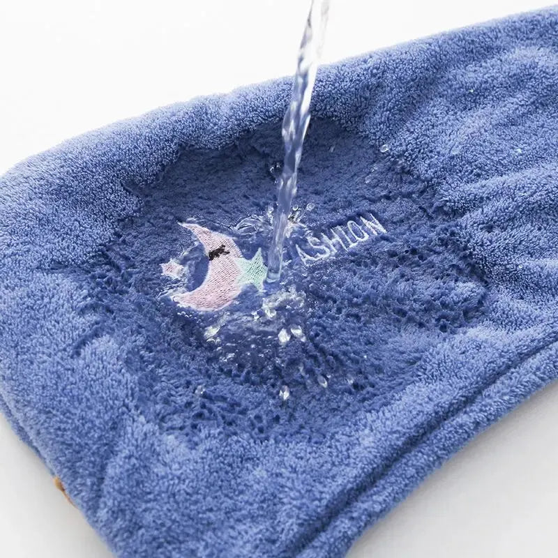 Cute Hair Towel for Girls Soft Quickly Dry Wrap, Very Beautiful Bath Towel Bonnets for Bathroom
