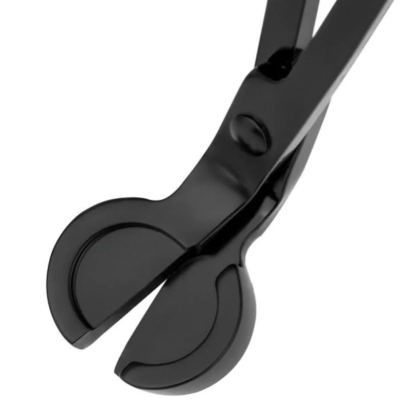 Elegant Black Stainless Steel Candle Wick Trimmer & Cutter – Long-Handle Candle Accessory