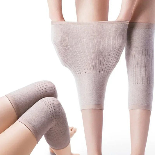 Cashmere Knee Warmers Wool Support Sleeves for Cold Weather Joint Comfort