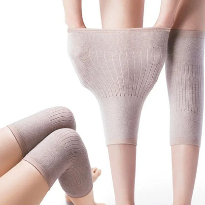 Cashmere Knee Warmers Wool Support Sleeves for Cold Weather Joint Comfort