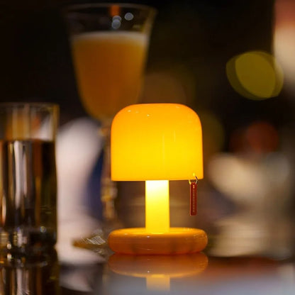Mini Sunset Night Lamp USB Rechargeable Mushroom Style Light for Bedroom and Home Decor