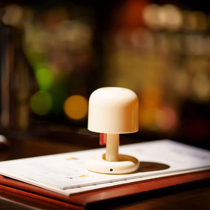 Mini Sunset Night Lamp USB Rechargeable Mushroom Style Light for Bedroom and Home Decor