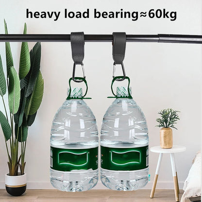 2 Piece PU Leather Stroller Hook Set With 360 Degree Rotation