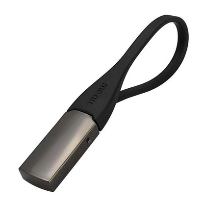 Minimalist Leather Loop Keychain – Wear-Resistant Metal & Genuine Leather