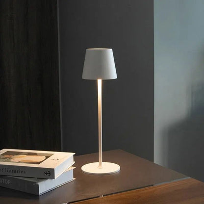 Retro LED Desk Lamp – Touch Control, Three-Color Dimmable, USB Rechargeable