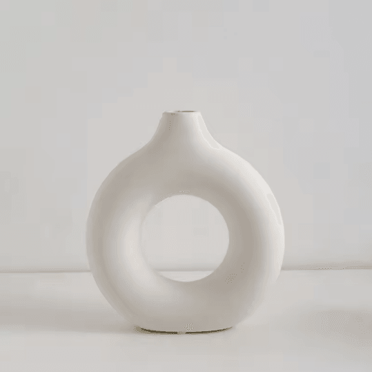 Modern Donut Circle Flower Vase