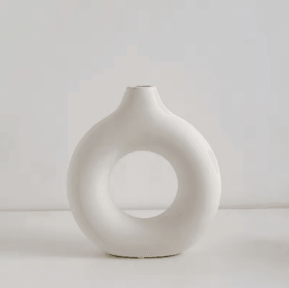 Modern Donut Circle Flower Vase