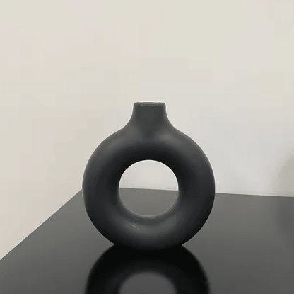 Modern Donut Circle Flower Vase