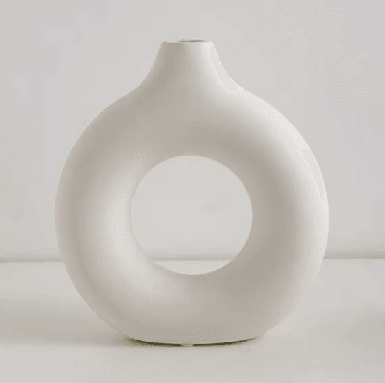 Modern Donut Circle Flower Vase