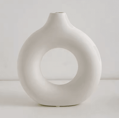 Modern Donut Circle Flower Vase