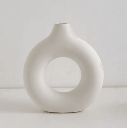 Modern Donut Circle Flower Vase