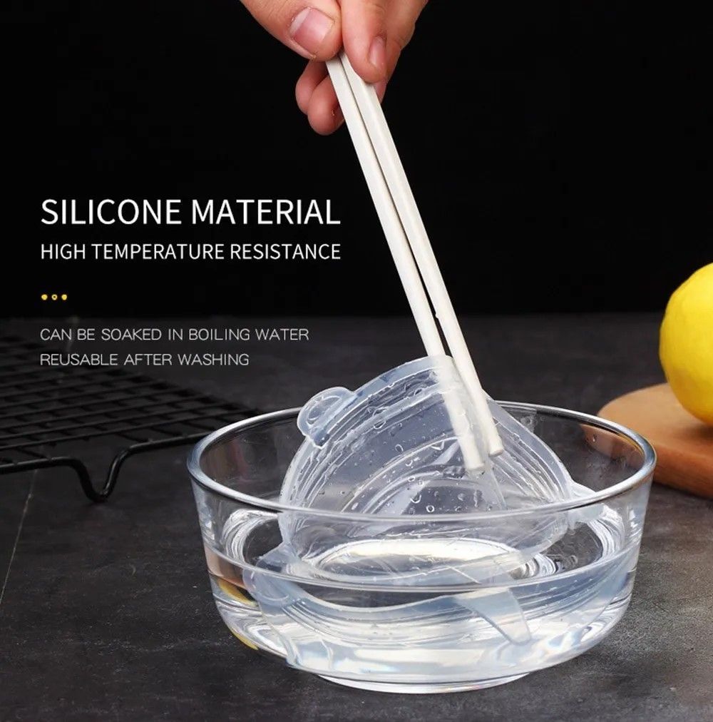 EcoSeal Silicone Stretch-Lid Set – 6-Piece Universal Food Covers