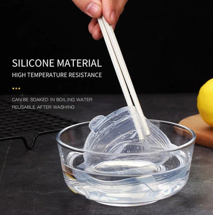 EcoSeal Silicone Stretch-Lid Set – 6-Piece Universal Food Covers