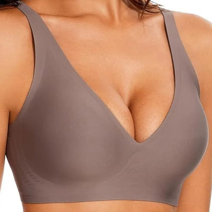 Seamless Wire-Free Full-Cup Support Bra for Everyday Comfort