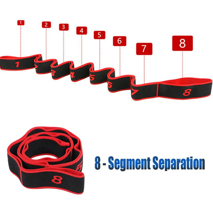 Yoga Stretch Resistance Band Multi Loop Stretching Strap for Flexibility and Mobility