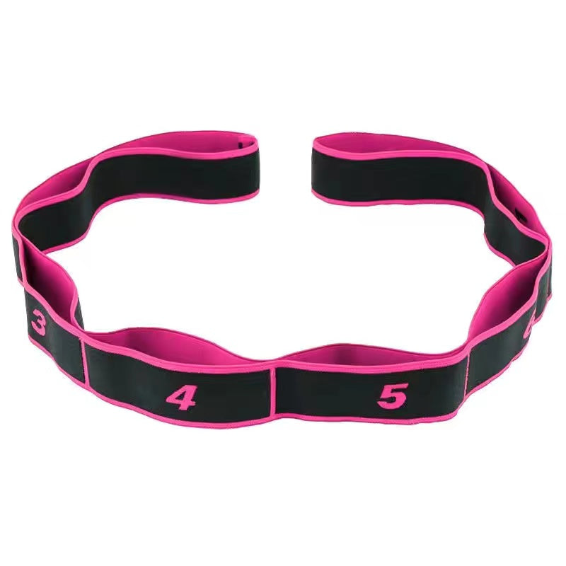 Yoga Stretch Resistance Band Multi Loop Stretching Strap for Flexibility and Mobility