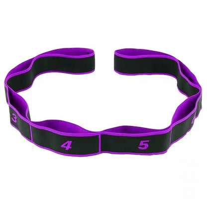 Yoga Stretch Resistance Band Multi Loop Stretching Strap for Flexibility and Mobility
