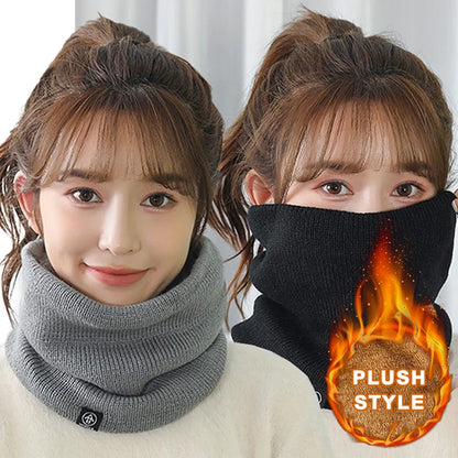 Fashion Soft Knitted Neck Warmer, Sport Scarf Winter Running, Face Cover Women Men, Thick Cold Proof Collar Warm Scarves