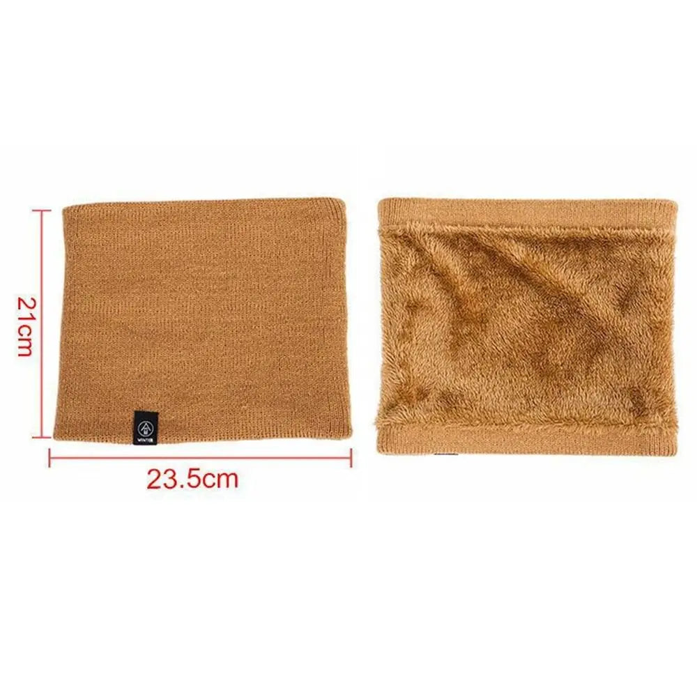 Fashion Soft Knitted Neck Warmer, Sport Scarf Winter Running, Face Cover Women Men, Thick Cold Proof Collar Warm Scarves