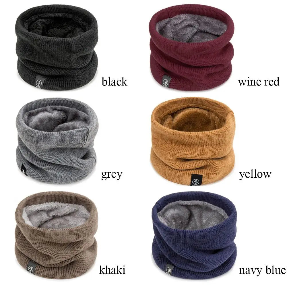 Fashion Soft Knitted Neck Warmer, Sport Scarf Winter Running, Face Cover Women Men, Thick Cold Proof Collar Warm Scarves
