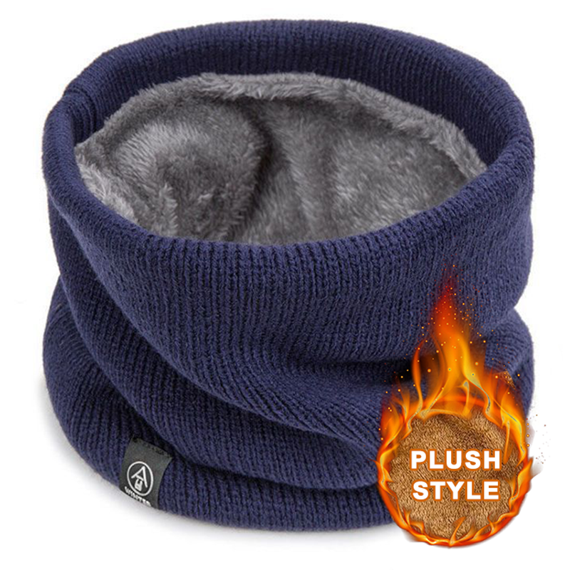 Fashion Soft Knitted Neck Warmer, Sport Scarf Winter Running, Face Cover Women Men, Thick Cold Proof Collar Warm Scarves