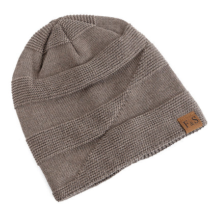 Slouchy Winter Hats, Fur Lined Beanie Cap for Men and Women, Warm Casual Knitted Winter Hats