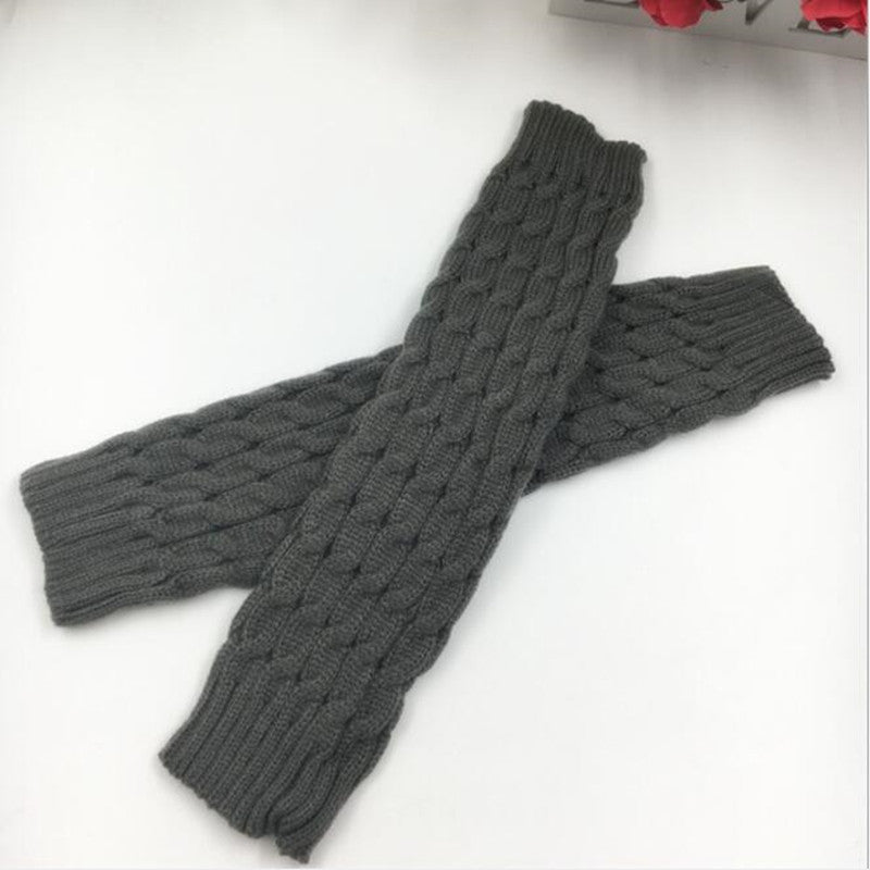New Women Autumn Winter Leg Warmers Hemp Flowers Knee Pad Leg Warmer for Sports Safety