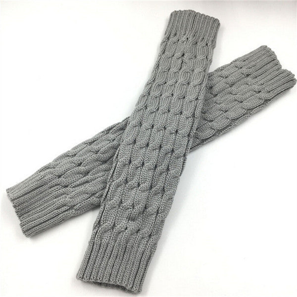 New Women Autumn Winter Leg Warmers Hemp Flowers Knee Pad Leg Warmer for Sports Safety
