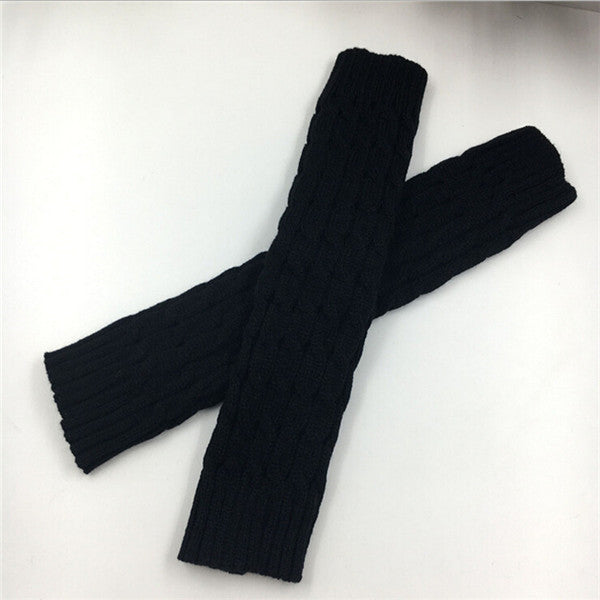 New Women Autumn Winter Leg Warmers Hemp Flowers Knee Pad Leg Warmer for Sports Safety