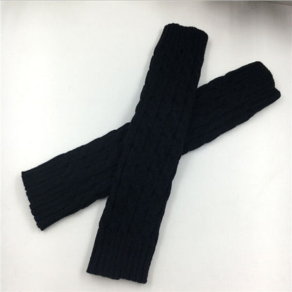 New Women Autumn Winter Leg Warmers Hemp Flowers Knee Pad Leg Warmer for Sports Safety