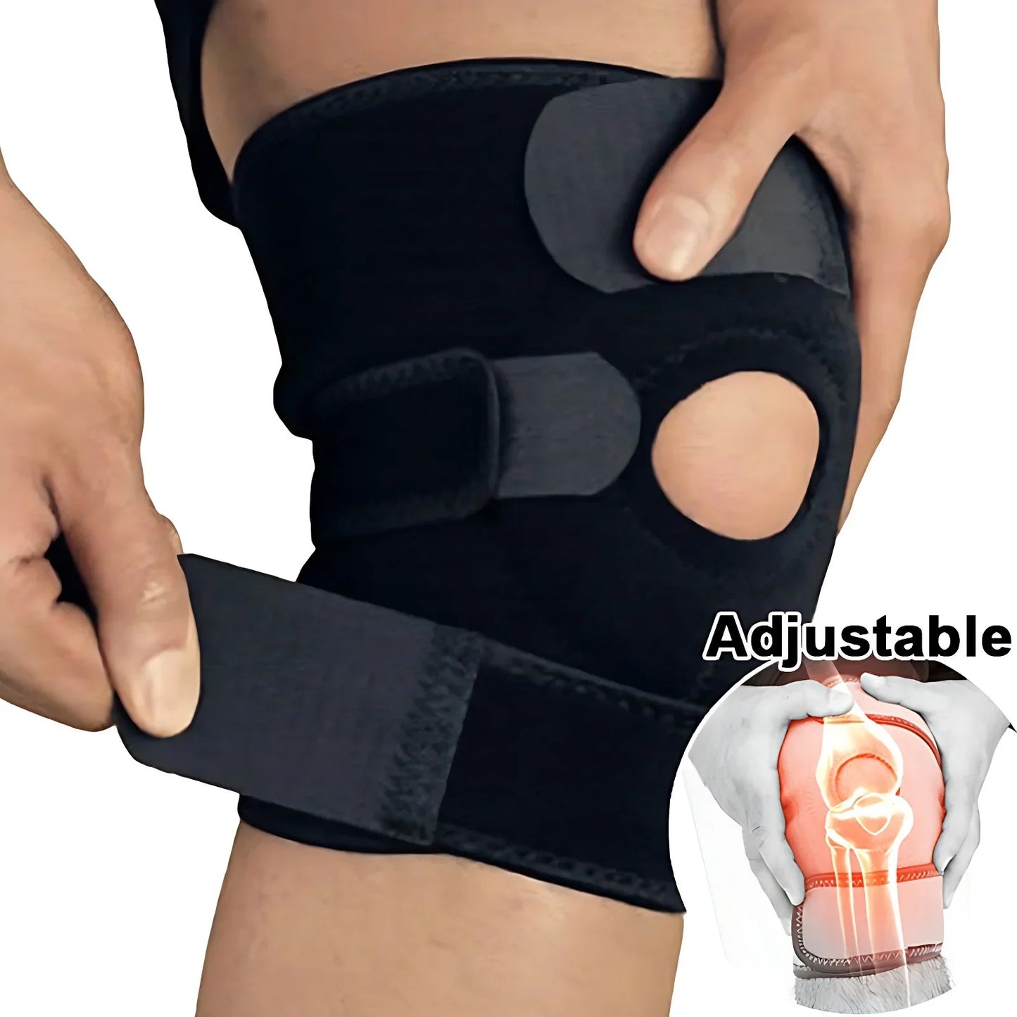 Sports Knee Pads for Outdoor Hiking, Basketball, Running, Cycling, Spring Knee Pads, Strengthening Protective Gear