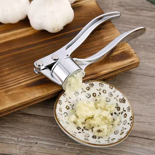 Stainless Steel Garlic Press & Crusher Manual Squeezer