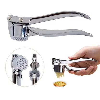 Stainless Steel Garlic Press & Crusher Manual Squeezer